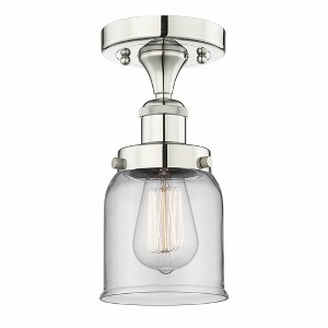Bell - 1 Light Semi-Flush Mount In Industrial Style-8.25 Inches Tall and 6.5 Inches Wide - 1 of 1