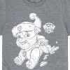 Boys' - Paw Patrol - Rubble Santa Hat Short Sleeve Graphic T-Shirt - 2 of 4