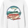 National Lampoon's Christmas Vacation Griswold Family Car Circle Art White Crew Neck Sweatshirt - 2 of 3