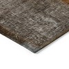 Orange And Taupe Patchwork Washable Indoor Outdoor Area Rug - 4 of 4