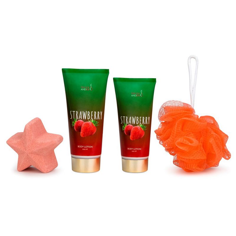 Freida & Joe  Strawberry Fragrance Bath & Body Collection Gift Box Luxury Body Care Mothers Day Gifts for Mom, 2 of 6