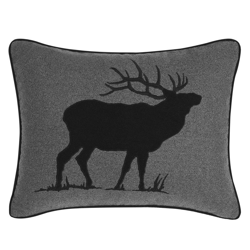 Elk Charcoal Breakfast Throw Pillow - Eddie Bauer, 1 of 11