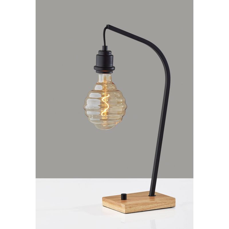 Wren Table Lamp Black (Includes Light Bulb) - Adesso, 1 of 7