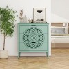 NicBex 3 Drawers Dresser for Bedroom with Hollow-Carved,Chest of Drawers with Metal Handles Design,Storage Dressers for Bedroom - 2 of 4