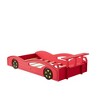 Twin Size Car-Shaped Platform Bed with Wheels For Teens - 4 of 4