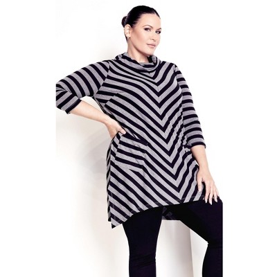 Avenue Emily Panel Stripe Tunic