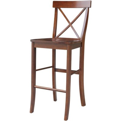 International Concepts X-Back Bar Height Stool - 30" Seat Height