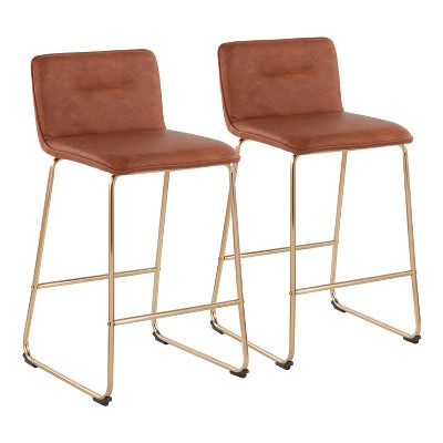 Set of 2 Casper Contemporary Counter Height Barstools - LumiSource