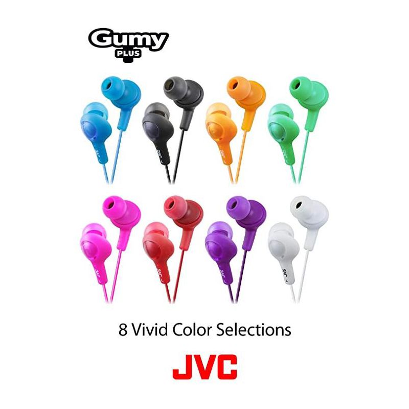 JVC HAFX5A Gumy Plus Inner Ear Headphones, 3 of 7