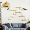 VisioGear Unique Cat Tree with 10 Cat Shelves, Wall-Mounted Cat Tree Climbing Playground with Cat Hammocks, Oak, 15.8"*12.8"*17.8" - 4 of 4