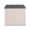 Lifetime 8' x 7.5' Outdoor Storage Shed Desert Sand: HDPE Construction, Weather-Resistant, 10-Year Warranty - 2 of 4