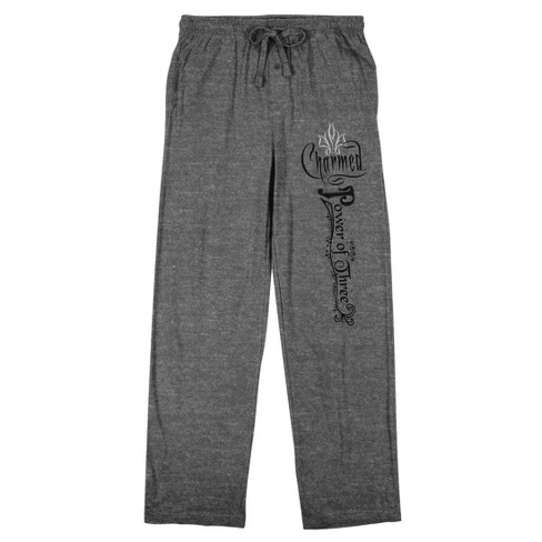 Charmed 1998 Power Of Three Men's Gray Heather Sleep Pajama Pants - image 1 of 3