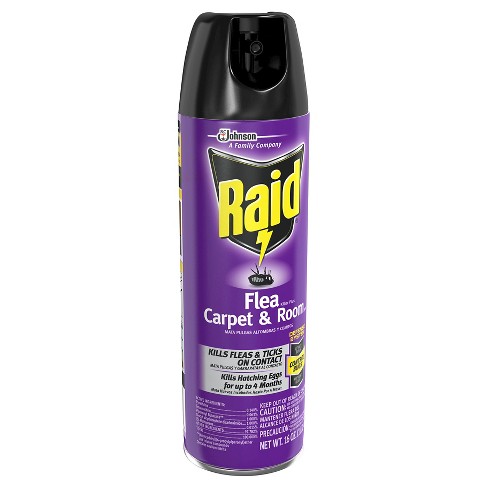 raid flea killer plus carpet & room spray - 16oz : target