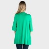 24seven Comfort Apparel Maternity Open Front Jacket with Elbow Sleeve - 2 of 3