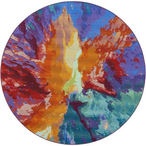 Unique Loom    Outdoor Modern Monteverde Area Rug - 1 of 4