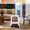 SEVOBAL Indoor Fireplaces Electric Fireplace Stove, 17" Freestanding Fireplace Heater with Overheating Protection, Portable, White, 14.8"*9"*17.3" - 2 of 4