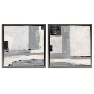 Stupell Industries Industrial Abstract Grey Geometric, 18" x 18" - 1 of 4