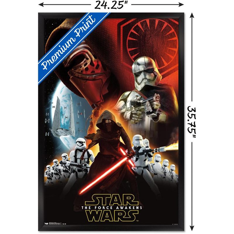 Trends International Star Wars: The Force Awakens - Dark Side Framed Wall Poster Prints, 3 of 7