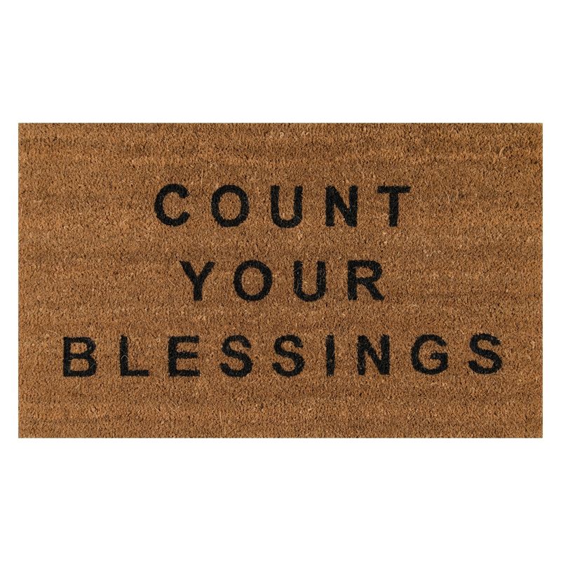 Count Your Blessings Coir Doormat - Novogratz by Momeni, 1 of 9