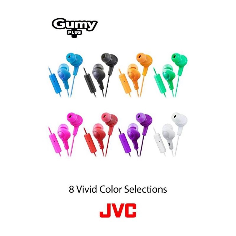 JVC HAFR6B Gumy Plus Headphones, 3 of 8