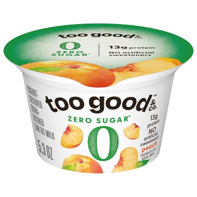 Too Good & Co. Zero Sugar Peach Yogurt - 5.3oz