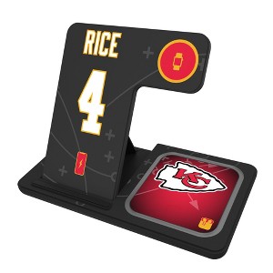 NFL Kansas City Chiefs Players Game Tactic 15-Watt 3 in 1 Charging Station - 1 of 4