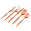 Godinger Silver 20pc Milano Matte Stainless Steel Flatware Set: Service for 4, Dishwasher-Safe, 18/10 Stainless Steel - 2 of 4