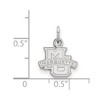 Black Bow Jewelry 10k White Gold Marquette Golden Eagles NCAA Extra Small Pendant - 2 of 3
