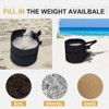 EAGLE PEAK Pop up Canopy Tent Weight Bags 160 lbs Pack of 4, Gazebo Sand Bags 4pcs Per Set, Black - 4 of 4