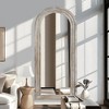 MAYEERTY Full-Length Mirror Solid Wood Step Right Angle Arch Charcoal Baked 64x21x1in No Stand - 2 of 4