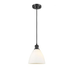 Bristol Glass - 1 Light Mini Pendant In Industrial Style-11.25 Inches Tall and 7.5 Inches Wide - 1 of 1