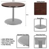 Hampden Furnishings 30" Bennet Collection Round Dining Table Gray/Mahogany - 4 of 4