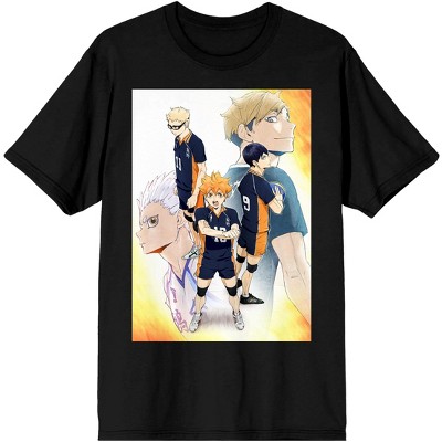 Haikyuu Shoyo Volleyball Team Men s Black T shirt Target