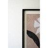 Framed Wall Art, Flower Prints Under Glass 27.5"H – Black & Neutral Set of Two by Kalalou - 3 of 3