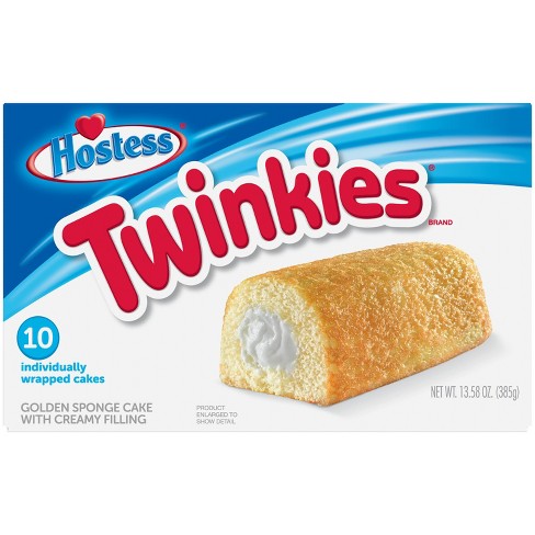 HOSTESS Tropical Blast Flavored TWINKIES, Summer Snack Cake, Fruit Flavored  Creamy Filling 10 Count, 13.58 oz