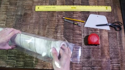 Blue and Tan Weathered Wood Peel and Stick Wall Decal