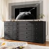 12 Drawers Wood Dressers for Bedroom, 63" Long Wooden Dresser for Living Room - 4 of 4