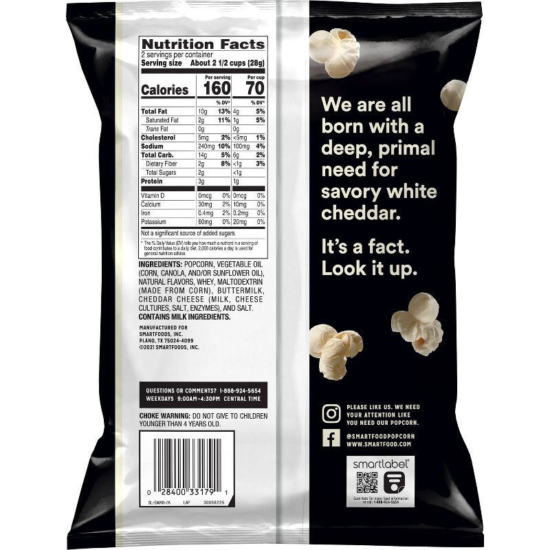 Smartfood White Cheddar Popcorn - 2oz, 3 of 8