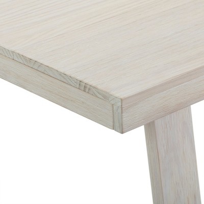 White Sand Wirebrush 72" Reclaimed Wood Farmhouse Dining Table