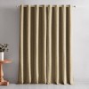 52"x84" Lush Decor Meena Slub 100% Blackout Window Curtain Panels Golden Wheat Pair - 4 of 4