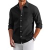 COOFANDY Men's Oxford Shirt Long Sleeve Casual Button Down Shirts - 2 of 4