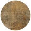 Brown Beige And Taupe Abstract Washable Indoor Outdoor Area Rug - 4 of 4
