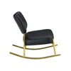 FONTOI Ushioned Chair with Backrest and Metal Legs, Rocking Chair, Side Chair for Living Room, Bedroom - 4 of 4