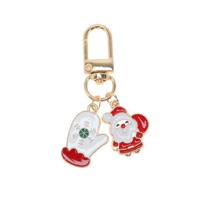 Unique Bargains Christmas Keychain Lobster Clasp Zinc Alloy 2.32" 1 Pc