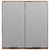 CLIHOME Modern 2 Doors Wall-Mounted Bathroom Mirror Cabinet Engineered Wood Medium Mirror - 3 of 4