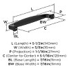 Amerock Franklin 5-1/16 Inch Center-to-Center Pull for Cabinets, Drawers, and Furniture - 4 of 4