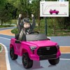 Electric Car for Kids, Licensed Toyota Tundra 12V Electric Truck, Off-Road Kids Pickup Car w/Remote - 2 of 4