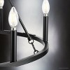 Urban Ambiance Luxury Modern Farmhouse Indoor Chandelier,  24-7/8''H x 27-5/8"W x 27-5/8''D,  Matte Black Finish, UHP4602 - 4 of 4
