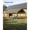 12x20 Ft Portable Garage, with 200G Side Walls, Front and Rear Doors, Heavy Duty Waterproof Tarp, Storage for Boats, Trucks, and Suvs - 4 of 4