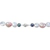 EVERLY JEWELRY | Sterling Silver 10-14mm Pink & Grey Cultured Freshwater Coin and 7-7.5mm Black Cultured Freshwater Pearl Necklace - 18 inch - 2 of 4